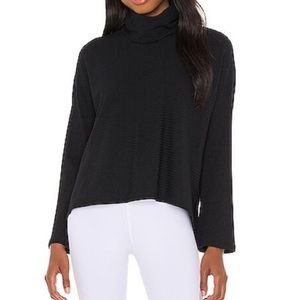 Free People Movement Can’t Handle This Turtleneck Black Top